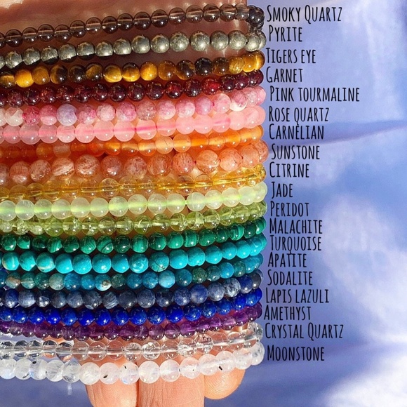 Crystal necklace of ur choice: rose quartz, amethyst, citrine, turquoise, jade. - Picture 2 of 6